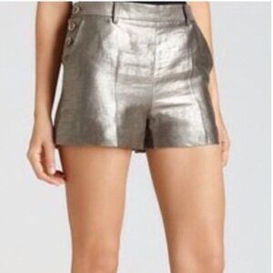 Elizabeth and James Glenn Metallic Linen Shorts Size 4